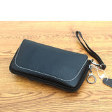 Leather Makeup Bag Professional Cosmetic Cases Phone Pouch Clutch Bag