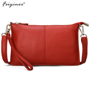 Women's Cowhide Leather Clutches Crossbody Bags Small Clutch Bag