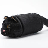 Cat Plush Shoulder Bag for Women Lady Fur Messenger Doll Mini Phone Bag