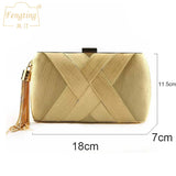 Women Tassel Clutches Evening Bags Party Handbags Wedding Purse