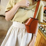 Women Waist Pack PU Shell Bag Phone Crossbody Purse