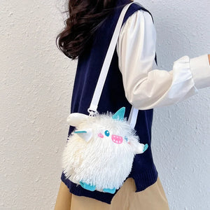 Japanese Style Women Plush Shoulder Bag Crossbody Bag