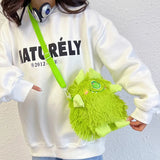 Japanese Style Women Plush Shoulder Bag Crossbody Bag