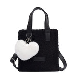 Hand-Woven DIY Material Bag Hyuna Style Plush Thread Messenger Bag