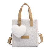 Hand-Woven DIY Material Bag Hyuna Style Plush Thread Messenger Bag