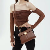 Women's Leather Commuter Bag High Shoulder Crossbody Bag
