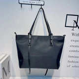 Nylon Shoulder Bag Large Capacity Tote Casual Commuter B