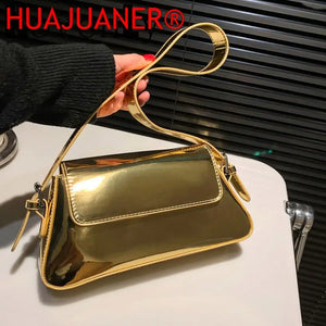 High Desing Flap Bagute Bag Bling Leather Handbags For Women