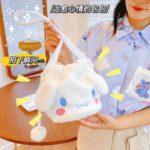 Plush Cartoon Shoulder Bag for Girls
