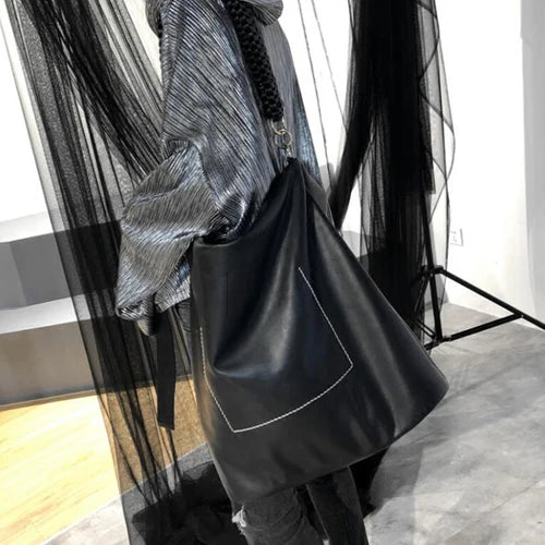Women PU Leather Handbags Female Shoulder Bag Lady Tote Large Capacity