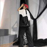 Women PU Leather Handbags Female Shoulder Bag Lady Tote Large Capacity