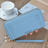 Women Purse Double Zipper Handbag Moneybag Large Capacity Wallet 836