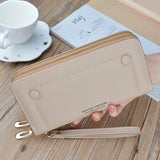 Women Purse Double Zipper Handbag Moneybag Large Capacity Wallet 836