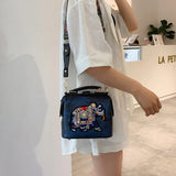 Women's Cartoon Doctor Shoulder Bag, Korean-Style Messenger Bag