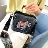 Women's Cartoon Doctor Shoulder Bag, Korean-Style Messenger Bag