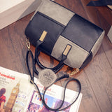 Women's European & American Stitching Hand-held Bag