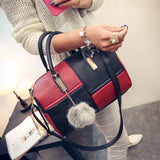 Women's European & American Stitching Hand-held Bag
