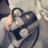 Women's European & American Stitching Hand-held Bag