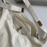 Japanese Style Shoulder Bag Twill Canvas Washed Old Bag