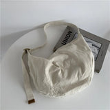 Japanese Style Shoulder Bag Twill Canvas Washed Old Bag