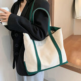 Women's Canvas Tote Bag Large Capacity Shoulder Bag