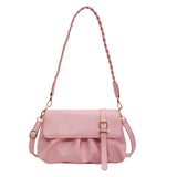Women's Solid Handbag Pu Leather Messenger Bag