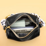 Elephant Pattern Leather Shoulder Bag Messenger Chain Small Square Bag