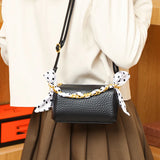 Elephant Pattern Leather Shoulder Bag Messenger Chain Small Square Bag