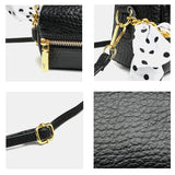 Elephant Pattern Leather Shoulder Bag Messenger Chain Small Square Bag