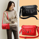 Soft Leather Shoulder Bag Large Capacity Crossbody Bag Wallet