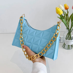 Women's Diamond Shoulder Bag All-match Handbag Chain Shopping Bag