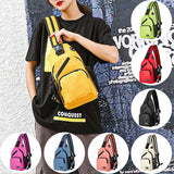 Women's Backpack Casual Travel Bags School Girl Chest Bag With Buckle