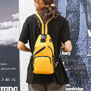 Women's Backpack Casual Travel Bags School Girl Chest Bag With Buckle