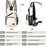 Women's Backpack Casual Travel Bags School Girl Chest Bag With Buckle