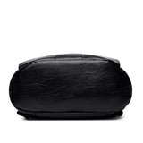 Women's Large PU Leather Backpack for Travel, School & Shoulder Bag