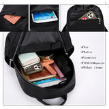 Women's PU Leather Backpack for Travel School Mochila