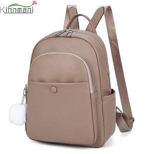 Women's PU Leather Backpack for Travel School Mochila