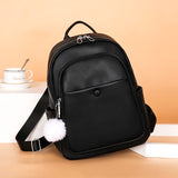 Women's PU Leather Backpack for Travel School Mochila