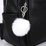 Women's PU Leather Backpack for Travel School Mochila