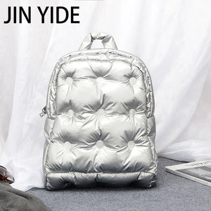 Winter Space Pad Cotton Feather Down Backpack