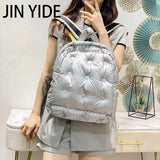 Winter Space Pad Cotton Feather Down Backpack