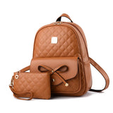 Women's PU Leather Backpack Shoulder Bag Small Girls' Mother Daughter Bags