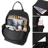 Women's School Backpack Vintage Travel Laptop Nylon Oxford