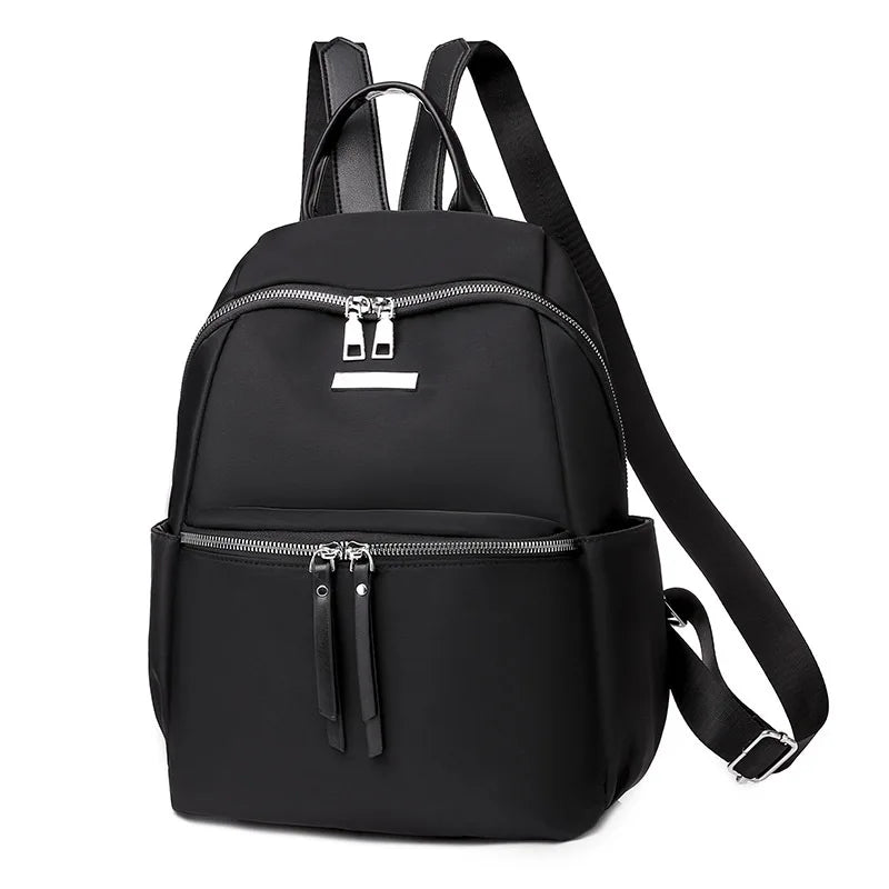 Women's School Backpack Vintage Travel Laptop Nylon Oxford