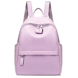 Women's Pu Leather Backpack Large School Girl Handbag