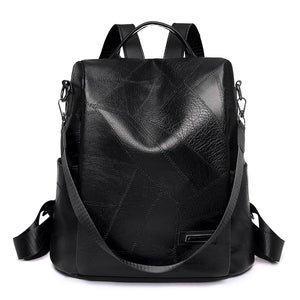 Women's Vintage Leather Backpack School Bag for Girls
