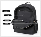 Women's Waterproof Oxford Cloth Backpack Vertical Square