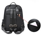 Women's Waterproof Oxford Cloth Backpack Vertical Square