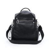 Women's Backpack Soft Leather Schoolbag Casual Shoulder Bag