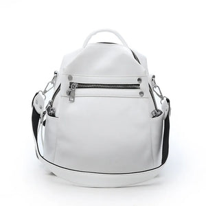 Women's Backpack Soft Leather Schoolbag Casual Shoulder Bag